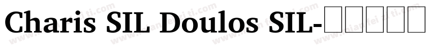 Charis SIL Doulos SIL字体转换